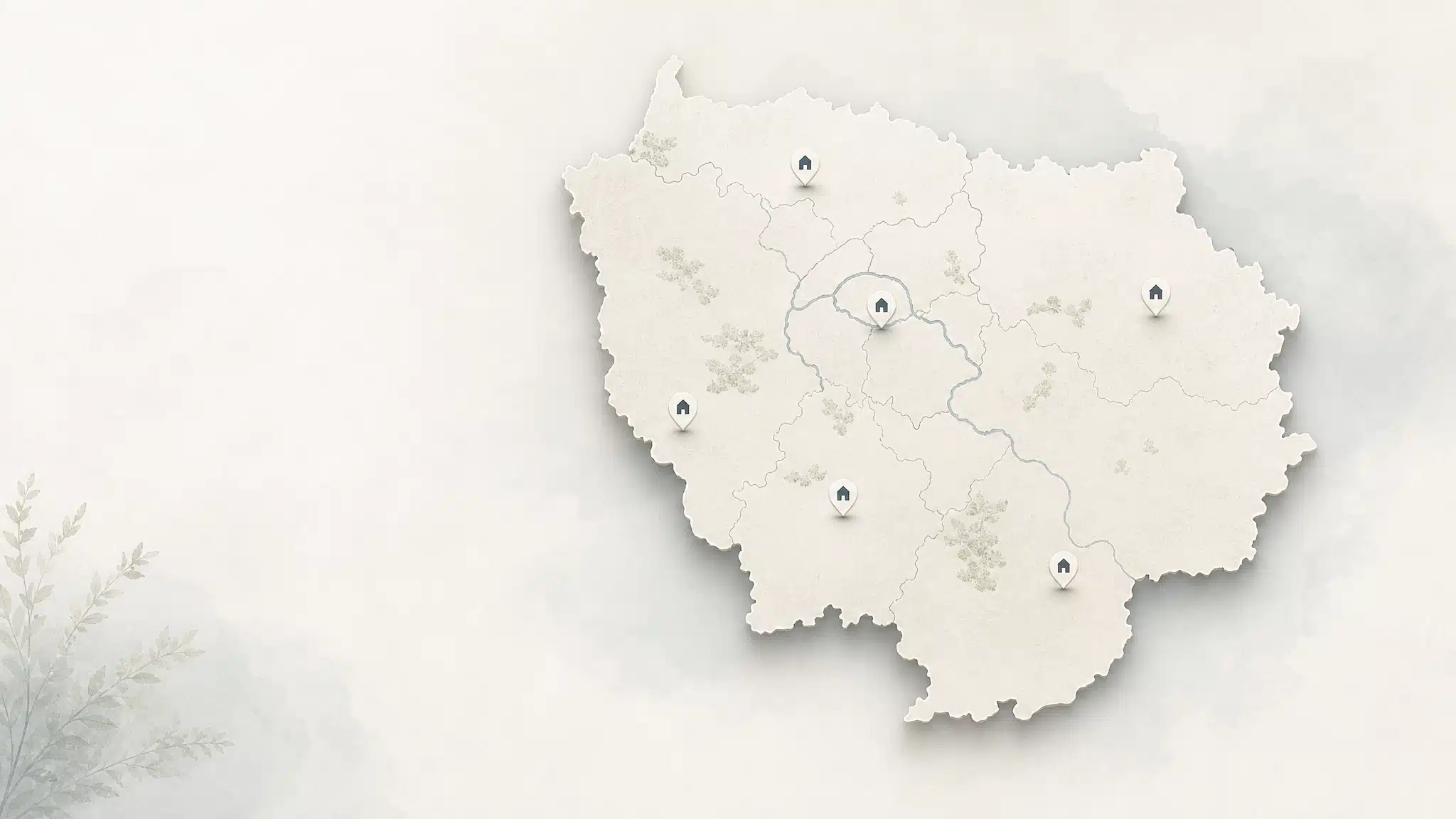 Carte du secteur d'intervention de Sandra Stanisic en Île-de-France